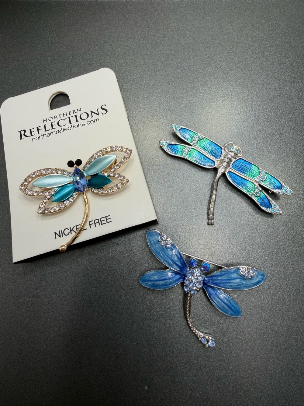 😎50%off Vintage Dragon fly Brooch lot #268UB